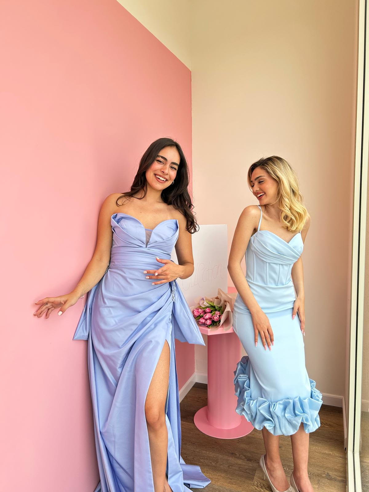 Pastel-Blue Dresses